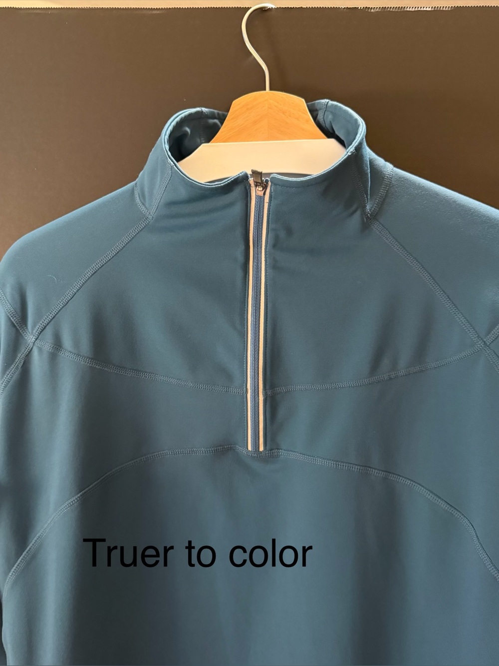 REI QuarterZip Pullover XL Unisex?) Teal Blue. WELL MADE comfortable styling $29